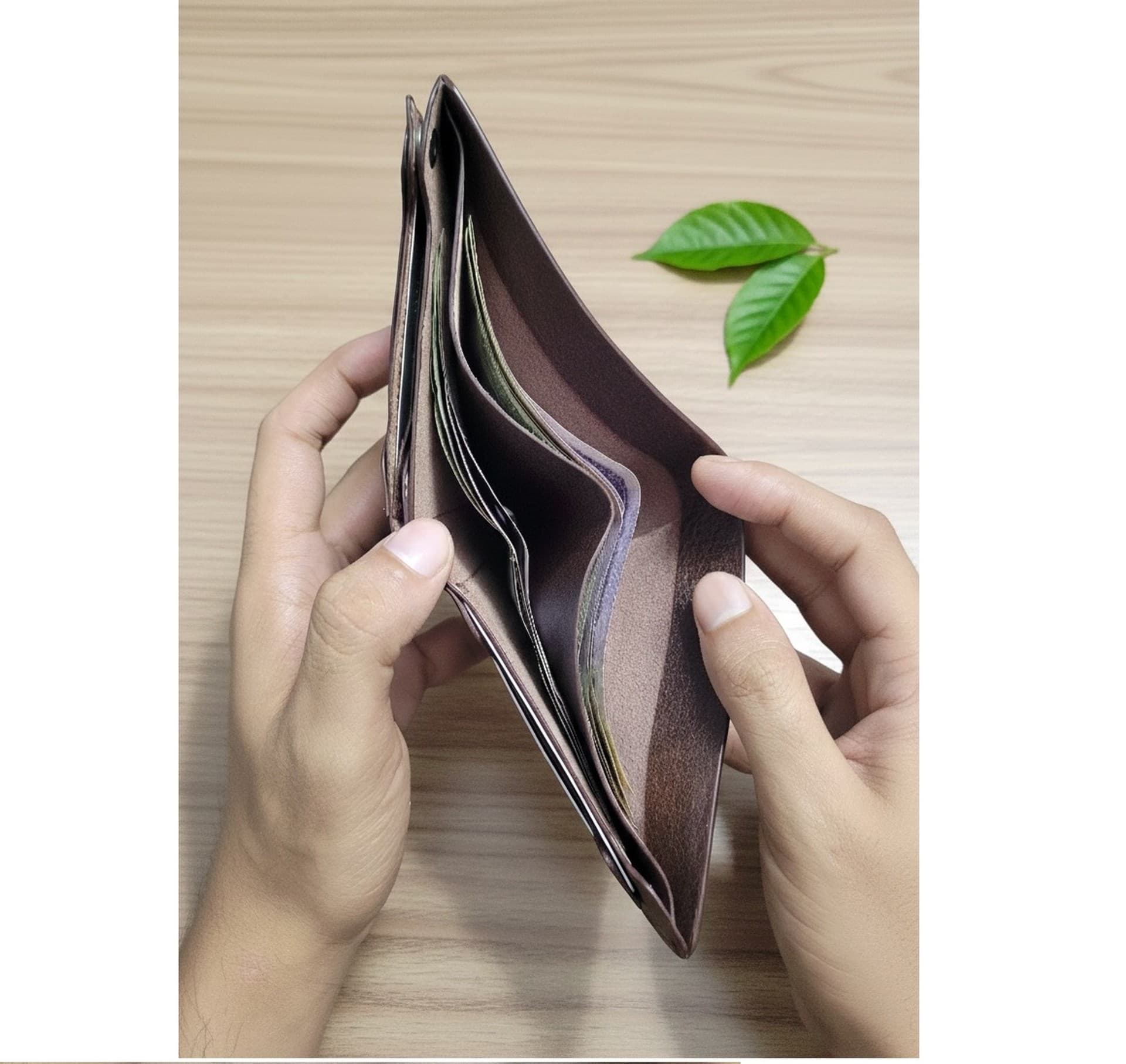 Genuine Leather Bifold Wallet - Bifold thumbnail 6