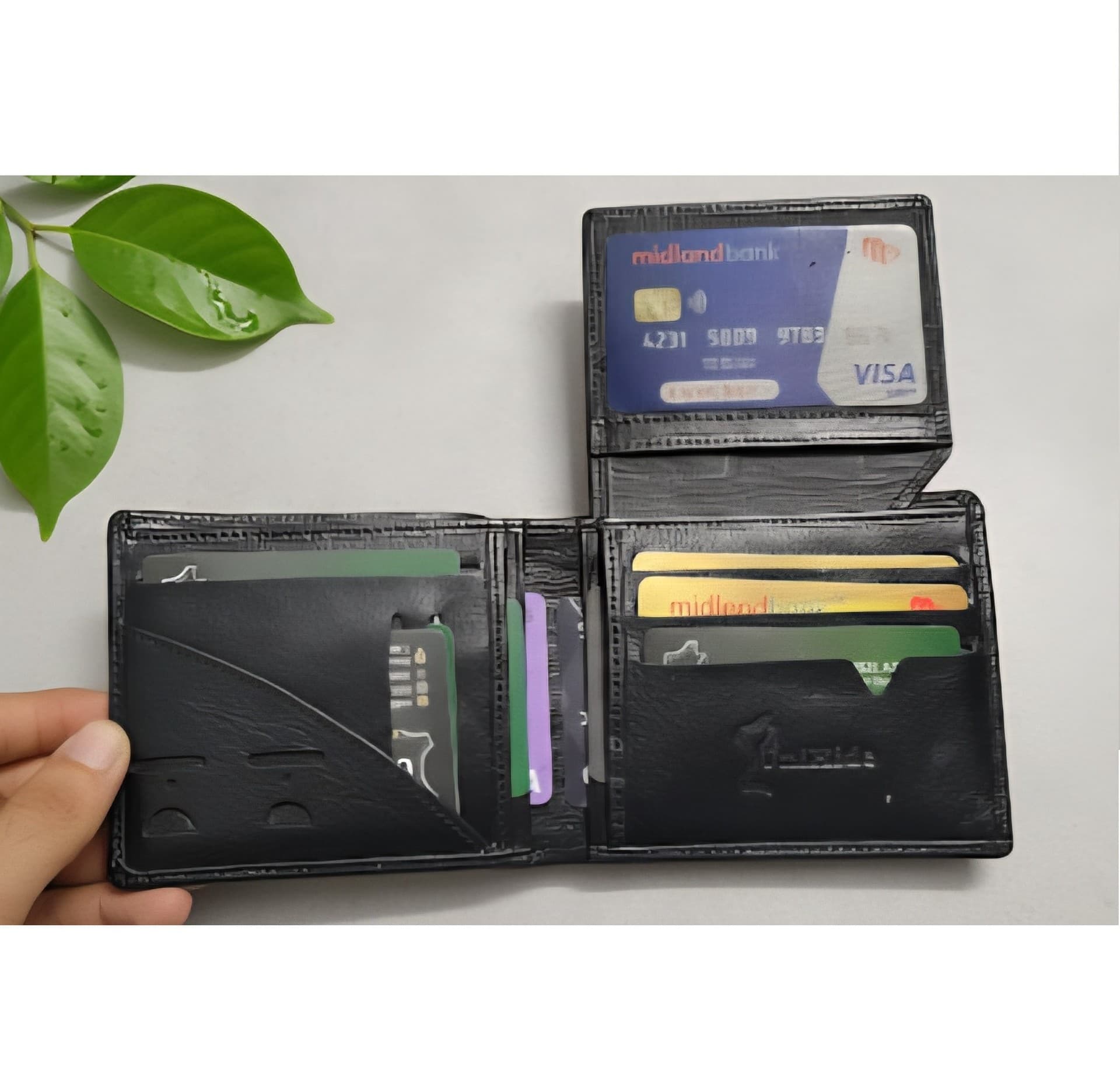 Genuine Leather Bofold Wallet - Bifold thumbnail 3