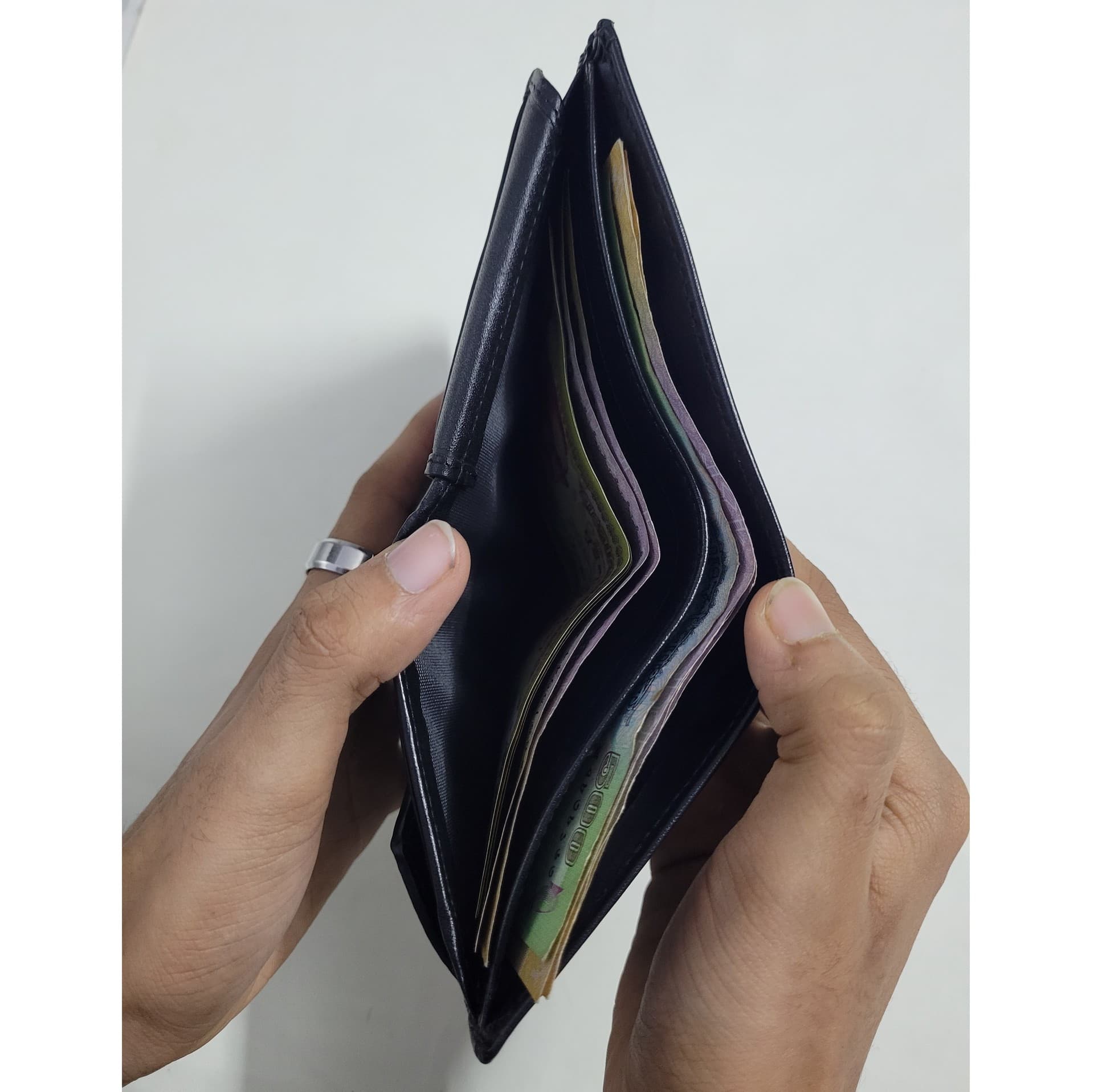 Genuine Leather Bifold Wallet - Coin thumbnail 8