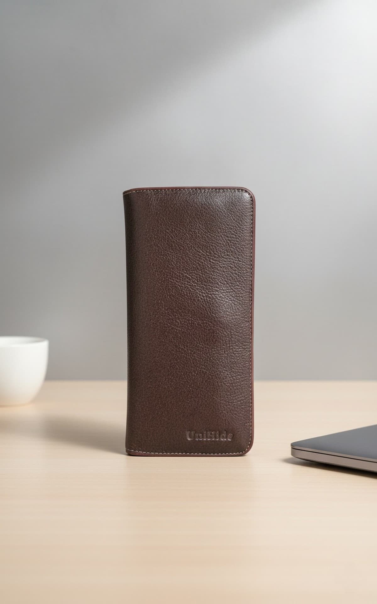Genuine Leather Long Wallet - Magnet thumbnail 3