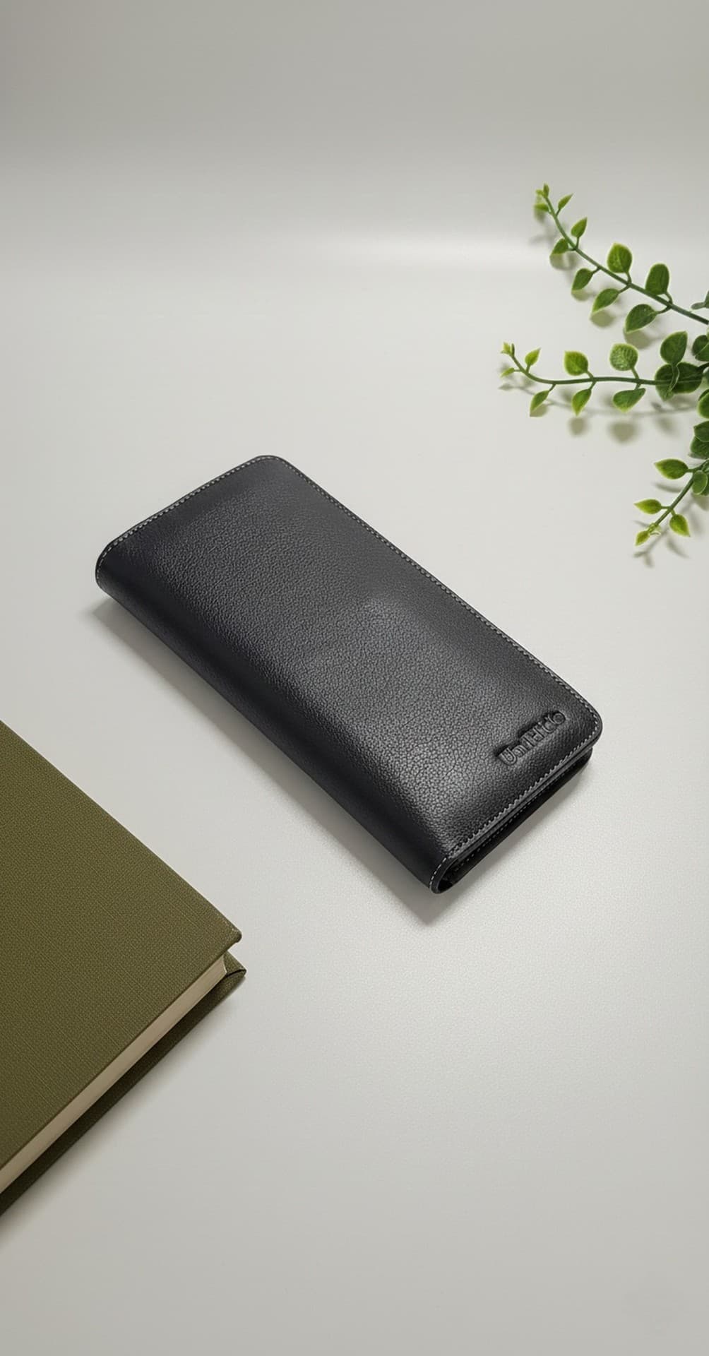 Genuine Leather Long Wallet - Magnet