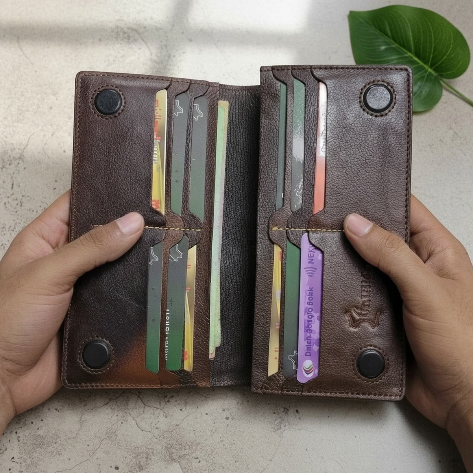 Two-Phone Capacity Magnetic Closure Long Wallet thumbnail 4