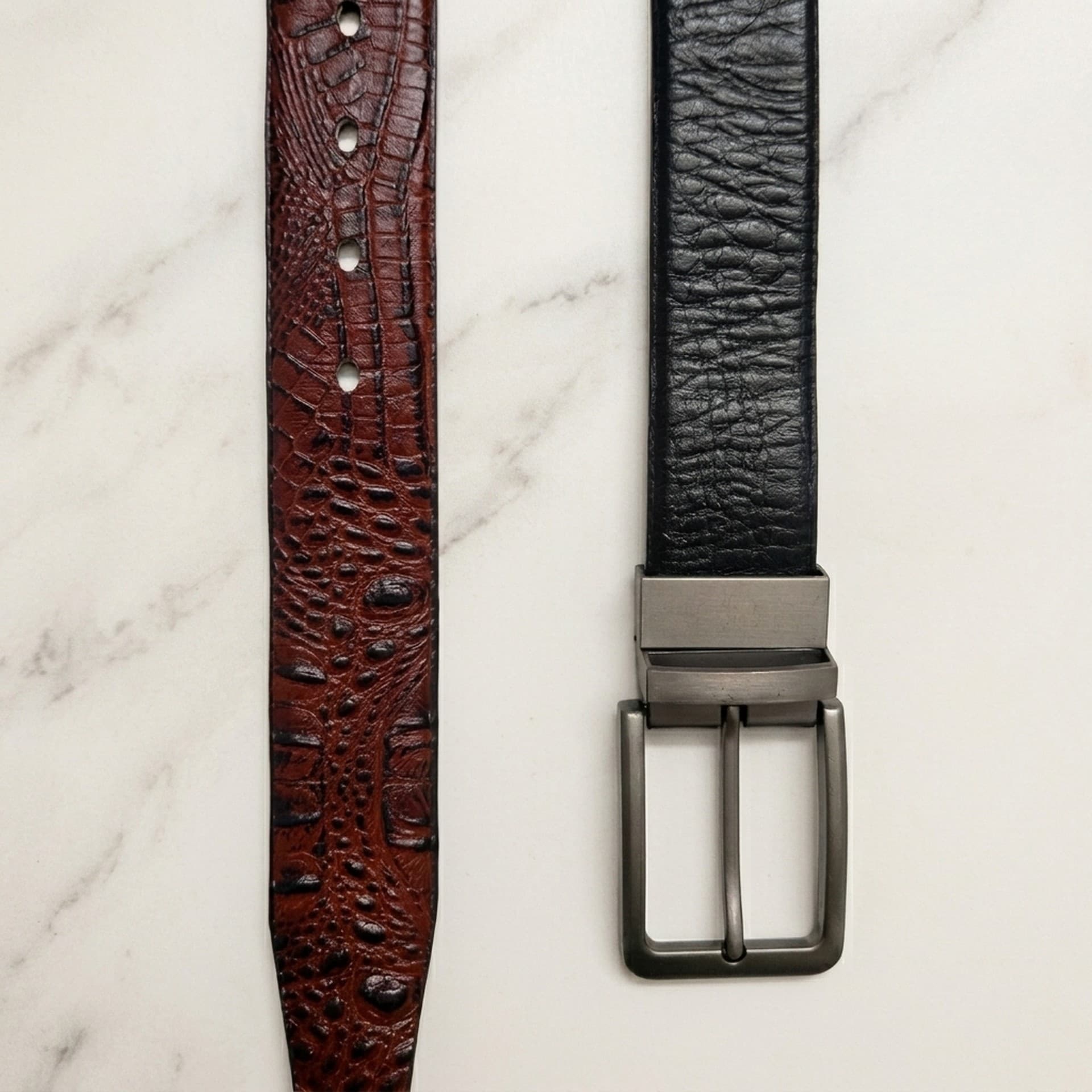 Reversible Crocodile Pattern Belt thumbnail 2