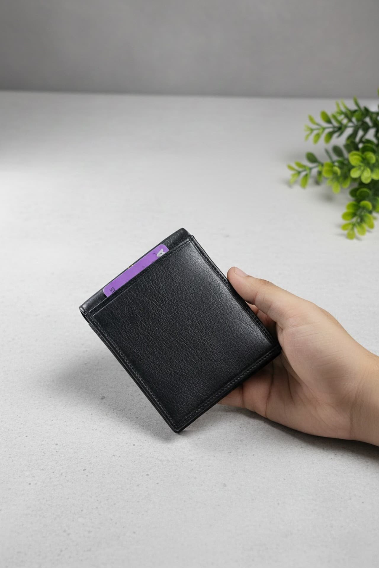 Genuine Leather Slim Wallet - Bonded thumbnail 3