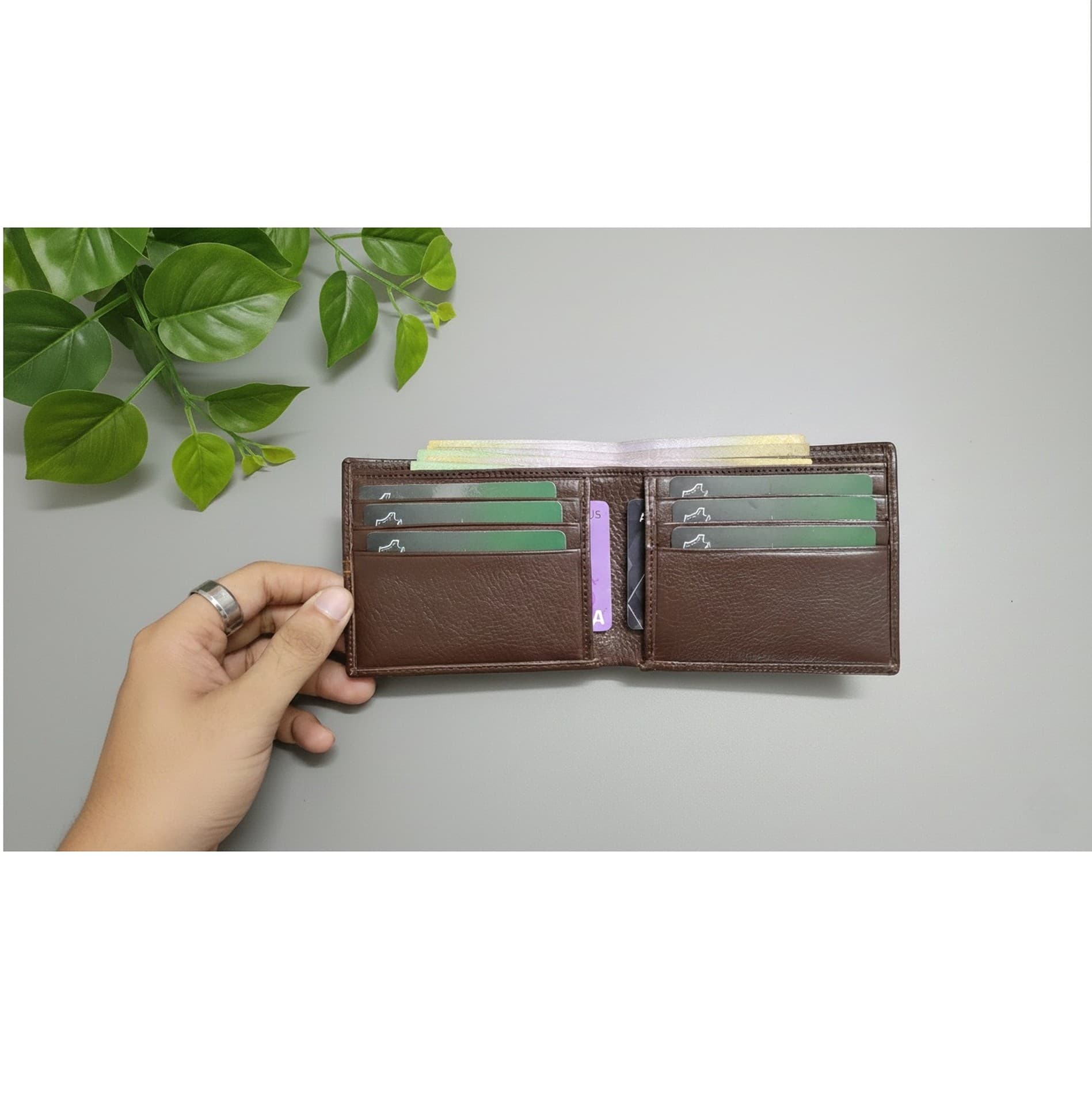 Genuine Leather Slim Wallet - Bonded thumbnail 5