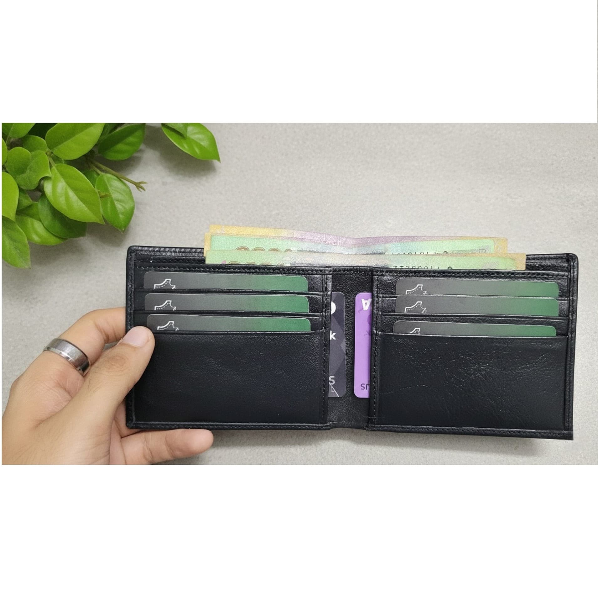 Genuine Leather Slim Wallet - Bonded thumbnail 2