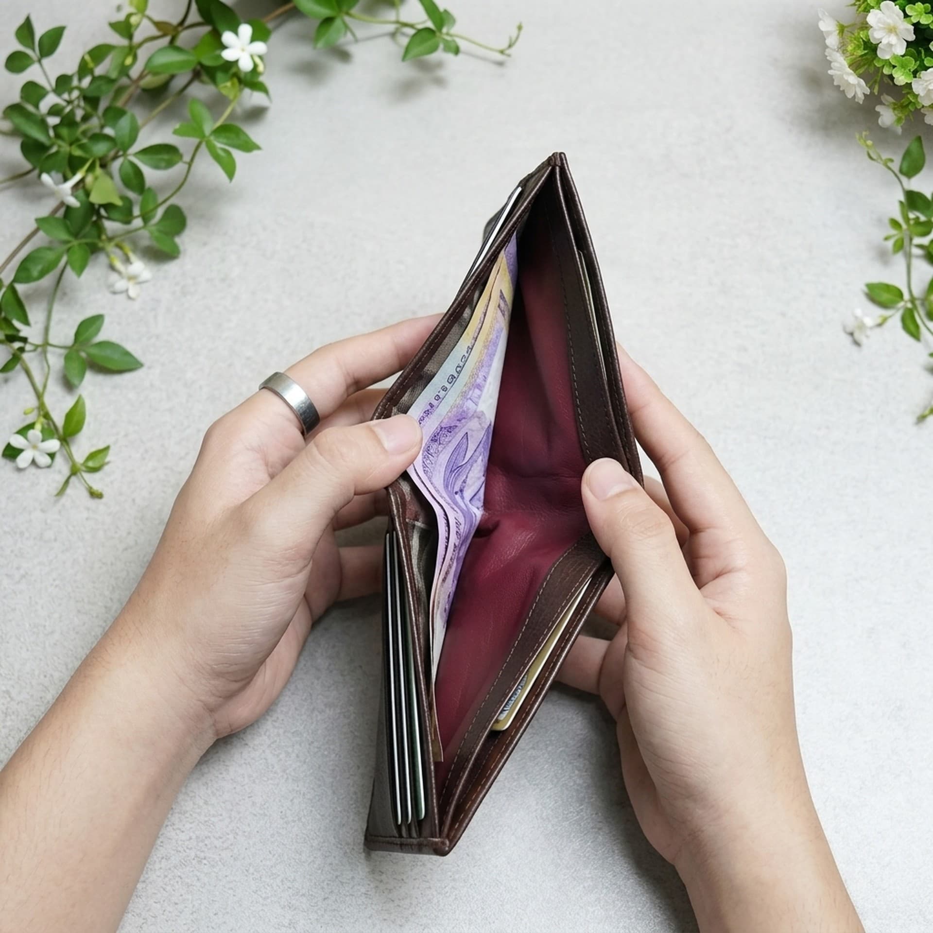 Stitch Design Slim Wallet thumbnail 6
