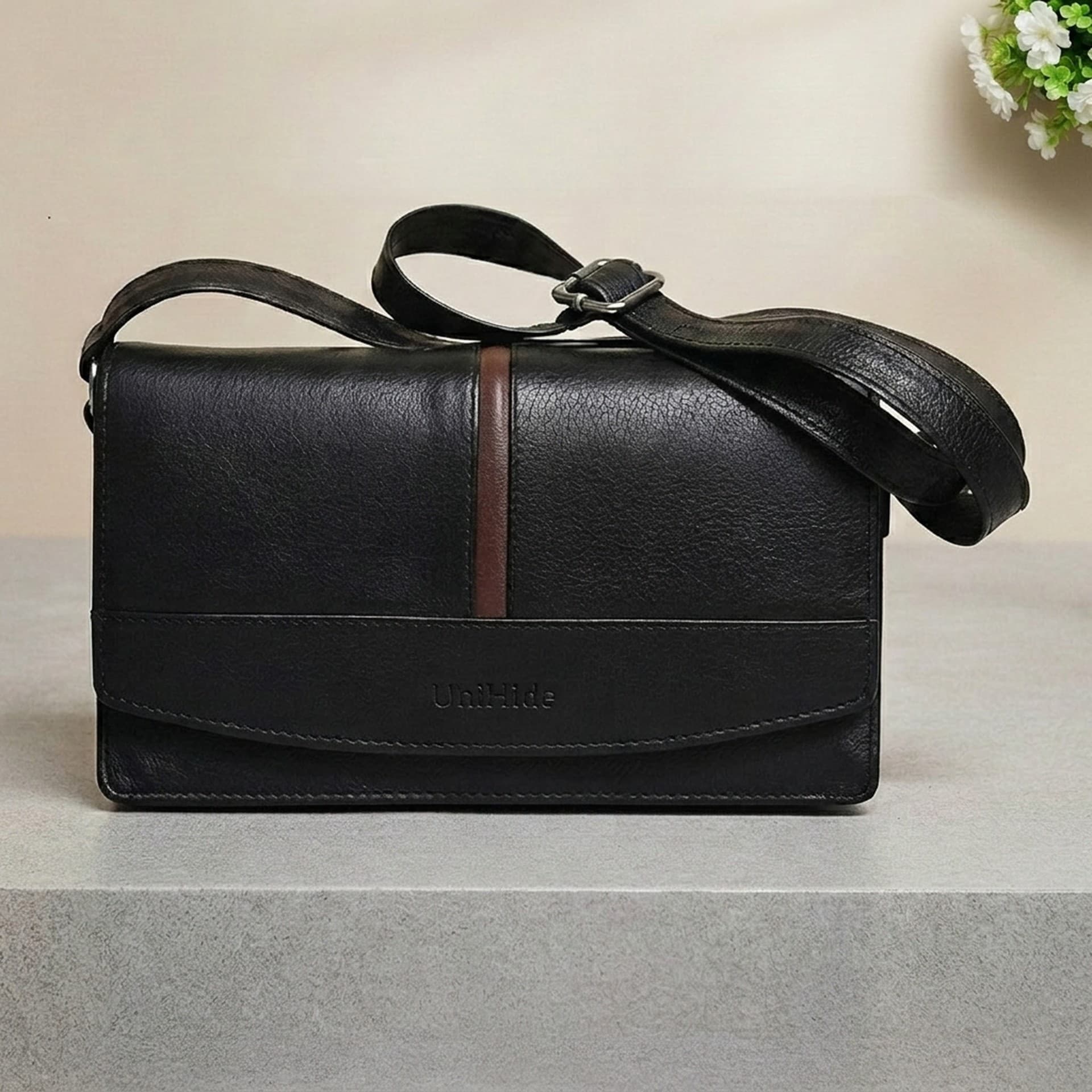 Spacious Purse with Strap and Magnetic Closure