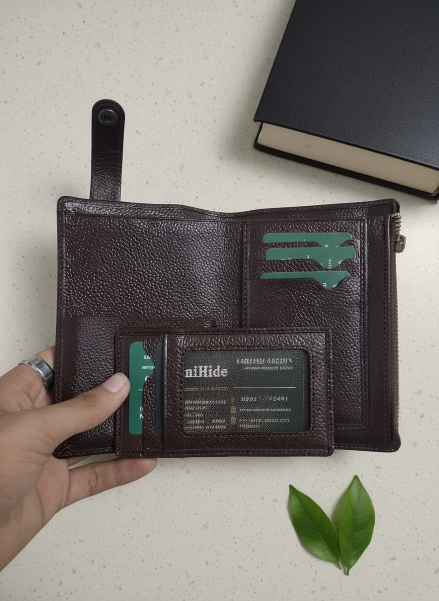 Genuine Leather Wallet - Detach thumbnail 7