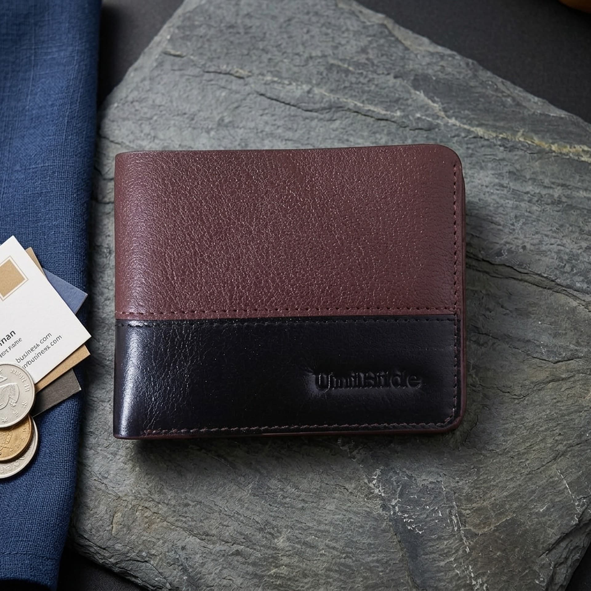 Contrast Bifold Wallet [slightly compact]